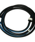 Get That Classic 1968-69 Pontiac GTO Look With This Hideaway Blue Stripe Vacuum Hose Kit Perfect For Inline Tube Swap On Your Rig black vacuum hose coil with blue stripe and white connectors