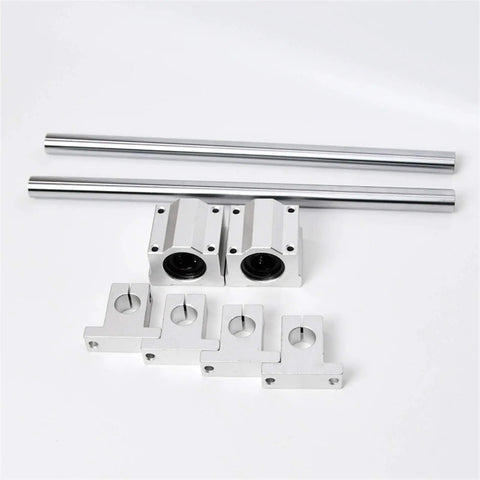 Smooth Professional Linear Rail Slide Support For Optical Guide Shaft With High Precision Bearing Slip Motor in aluminum.