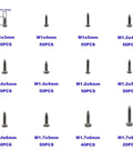 Snag This Game Changing 560 Piece M1 To M1.7 Micro Phillips Pan Head Self Tapping Screw Kit Crafted From Top Shelf 304 Stainless Steel showing assorted sizes.