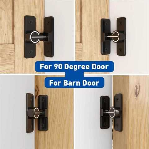 Luminous Barn Door Lock Latch For Night Visible Privacy 90 Degree Heavy Duty Gate Latch Flip Gate Latch With Glow In The Dark Coating Ideal For Bedroom Bathroom Cabinet Barn Garden Fence Window installed on wooden doors