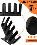 Two Pack Paper Cup And Lid Holder 4 Compartment Disposable Cup Dispenser Space Saving Countertop Organizer with 7 levels