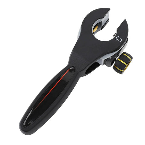 Pro Grade Heavy Duty Pipe Cutter With Premium Steel Ball Thrust Bearing, black handle, side view