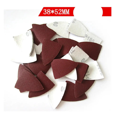 31 Pack 1.5 Inch Triangle Sanding Discs With Dust Vent Holes And Hook Loop Backing For Fast Detail Sander Work And Smooth Finish.