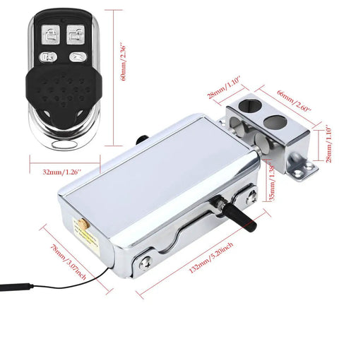Legit Smart Hidden Deadbolt Electronic Keyless Lock With Remote Control And Smartphone App Access For Totally Invisible Zero Hassle Home Security Game Changer with remote and measurements.