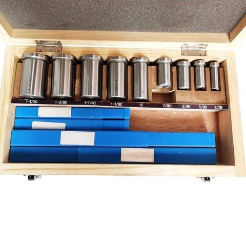 CNC Keyway Broaches Set For Milling Machines 18 Piece High Speed Steel Broaching Toolkit From Half Inch To One And A Half Inch
