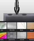 Heavy Duty Cross Hex Drill Bit Set With Hole Saw For Glass Ceramic Wood Plastic Tile drilling through steel with carbide tips.