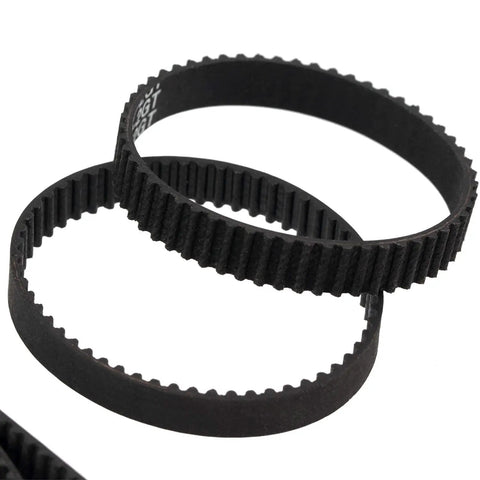 GT2 Timing Belt 250mm Long 125 Teeth 2mm Pitch 6mm Wide Closed Loop Synchronous Belt Workhorse For 3D Printers And CNC Machines With Durable Fiber Reinforced Rubber Pack Of 10, black