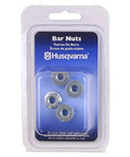 Heavy Duty Replacement Chainsaw Bar Nuts That Fit Like A Glove And Keep Your Rig Running Smooth With Standard 13mm Wrench Compatibility For Flange Mount Guide Bar Hardware Upgrades in packaging.