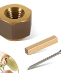 Brass Prop Nut Kit For Inboard Boats That Fits One Inch And One Eighth Inch Shafts Upgrade Your Ride With A Direct Replacement