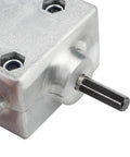 Close-up of the Power Drill Shear Attachment For Metal Cutting with visible square shaft and metal casing.