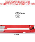 Zero Clearance Insert Plate And Dado Insert Plate Upgrade For 10 Inch Table Saw TS6307 00 includes washer and nut dimensions