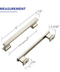10 Pack 5 Inch Brushed Nickel Cabinet Pulls For Cabinets And Furniture With Included Mounting Screws Heavy Duty Solid Metal Construction