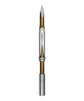 Rotating Long Wing Tri-Cut Speargun Point With 4 Inch Wing Span And 6 Mm Threads For Open Water Spearfishing One-Shot Wound Channel