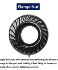 Top Shelf 1/4-20 Serrated Flange Hex Lock Nuts 100 Pack 304 Stainless Steel with serrated face for secure fastening.