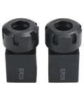 Versatile Collet Chuck Kit For CNC Lathe And Engraving, Includes Square And Hex Clamp Seats, Two ER25 Blocks, Heavy Duty 40CR Steel