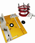DeCake Router Lift System With Max 51mm Crank Adjust, Precision Woodworking Insert Plates And Base, aluminum router lift components.