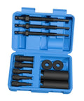Top Quality Steel Heavy Duty Bike Bearing Puller Kit Comes With 12 Piece Motorcycle Inner Bearing Removal Tools For Auto Vehicle Maintenance And Garage Repair Hard Working Mechanics And Busy Weekenders Who Want Sick Performance On Open Road, blue case open