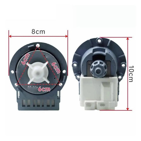 Universal PSB-1 Drain Pump Motor For Washing Machine Plastic Housing Replacement, Fix Slow Drain And Leaks, Easy DIY Install, Compatible With Multiple Washers, Durable Plastic Construction, Budget Friendly Repair Part. 8cm x 10cm