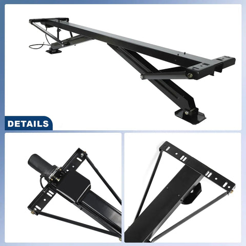 Rear Trailer Power Stabilizer Jack Stand Kit With Electric Switch No Crank Needed Independent Legs For Rock Solid Stability