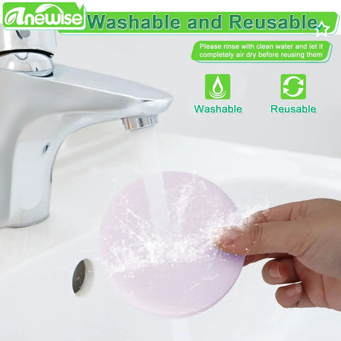 Person washing 4 Pack SV1106 Vacuum Filters For Navigator Freestyle Series under running tap water