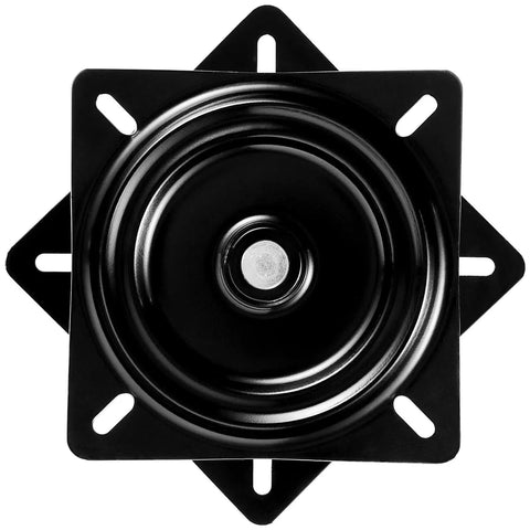 Heavy Duty 6 Inch Bar Stool Swivel Plate 360 Degree Ball Bearing Replacement Square Seat Swivel Base For Recliner Chair Or Furniture 300 Pound Capacity Black Four Pack top view