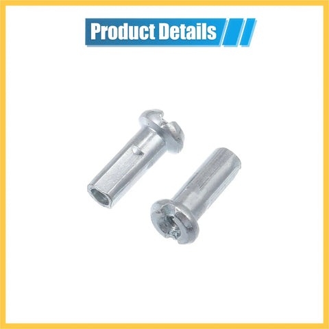 Brass nipples from 12 Pack 14G J Bend Bicycle Spokes Galvanized 296mm for MTB wheel repair and upgrade kit