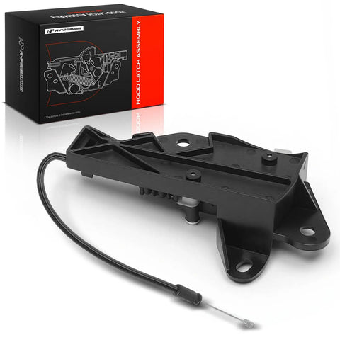 Front Driver Side Hood And Trunk Lock Actuator No Fuss Bolt Up Swap Compatible With Tesla Model 3 Electric Sedan Smooth Latch visible on a white background.