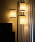 Liam Floor Lamp With Asian Lantern Shade Tree Style Standing Light For Living Rooms Offices And Bedrooms Includes 3 LED Bulbs Dope Ambience