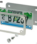 Premium Heavy Duty 304 Stainless Steel Motorcycle License Plate Frame For Standard American Plates with mounting hardware