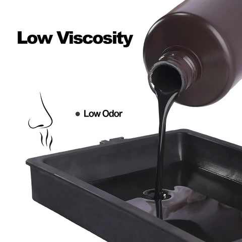 Top Shelf Ultra Black 3D Printer Resin With Badass Abs Like Toughness And Smooth As Silk Details For 405Nm Uv Curing On All Lcd Dlp Sla Models Low Odor Formula In One Kilogram Jug