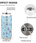 Boss Level 304 Stainless Steel Insulated Tumbler With Secure Straw Lid And Leak Proof Screw Cap, showcasing non-slip base and design.