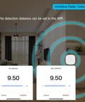 Dope Zigbee MmWave 5.8 GHz Presence Sensor with Motion Detection Radar Tech installed in a smart home setting