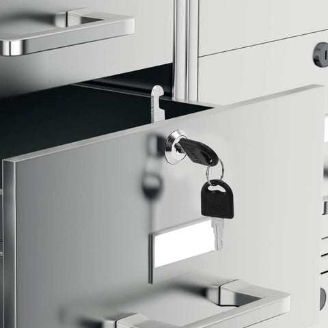 5/8 Inch Alloy Cam Locks With Keys Keyed Alike For Mailbox, Toolbox, Pickup Truck And RV Compartments Two Pack Kit installed on drawer