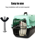Hardcore M6 Dog Crate Screws With 12 Replacement Stainless Steel Bolts And Quick Grip Wing Nuts For Pet Carriers in use with a carrier.