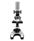 Kids Beginner Microscope Kit With 1200X Magnification, 48 Piece Set With LED Light and metal arm for home and science class.