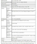 Specifications table for PG-602 Photoelectric Sensor with PG-610 Amplifier Head 21x21 mm Detecting Area.