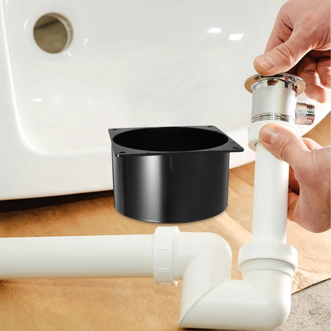 Heavy Duty Abs Rectangular Duct Connector Flange Base Air Vent Fitting Adapter For Hvac And Dust Collection Hose System. Installed with plumbing.