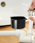Kisangel Abs Duct Connector Flange With Square Base For Dust Collection Hose And Ventilation Systems, 120Mm size, black plastic installation.