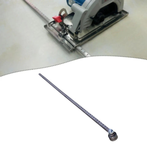 Heavy Duty Circular Saw Guide Rail Track Featuring Quick Lock Alloy Fence And Ridiculously Smooth Bearings For Dead On Precision Lumber Cutting Every Single Day with electric saw.