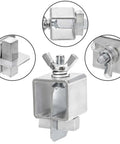24 Pack Butt Welding Clamps Pro Grade for Edge to Edge Welding, showing square metal clamps with a wingnut design for auto body work