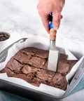 Stainless Steel Brownie Spatula Serving Paddle Pie Server Kit With DIY Turn Your Own Rectangular Wooden Handle cutting brownies
