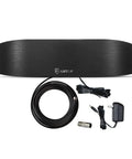 Indoor Amplified AM FM Radio Antenna With 50 Mile Range And Multi Directional Reception For Clear Stereo Audio with accessories