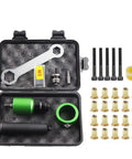 Transform Your Drill Into A Powerhouse With This Nutsert Tool Adapter Kit, Featuring 5 Mandrels And 20 Nuts For Auto Repairs Or Home Improvement Projects That Get Stuff Done Right. kit in case