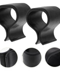 24 Pack Outdoor Furniture Clips For Sectional Sofas And Wicker Chairs, black plastic fasteners, close-up view of design and texture