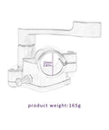 32 Inch Rear Axle Kit For DIY 110cc To 200cc ATVs Quads Go Karts Golf Carts And Drift Trikes With 530 Chain Sprocket 190mm Brake Disc Rotor And Seven Eighths Inch Throttle Control Lever Heavy Duty Live Axle, focus on throttle lever.