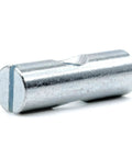 Cross Dowel Barrel Nut Replacement Kit For 100507 Furniture Fasteners, zinc-plated, close-up view of single nut