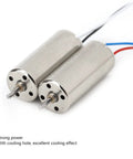 2 Pack Mini Micro Coreless 8520 Motors 8.5x20mm 3 To 5V 0.15A For Quadcopter Drones DIY RC Electric Motors With Beefy Power