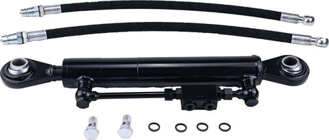 Adjustable Cat 2-2 Hydraulic Top Link With Locking Block, Includes Two Hoses And Two Way Check Valve Hydraulic Cylinder