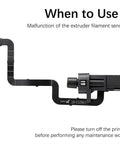 Plug And Play H2S Extruder Filament Sensor Replacement For 3D Printers Detects Filament Presence And Cutter Lever Position, Reliable Runout Sensor Part For H2S Extruder Assembly, black cable sensor