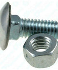 GM Front And Rear Chrome Bumper Bolt And Nut Kit In Stainless Steel 7/16-14 X 1 Inches, polished bolt and nut close-up